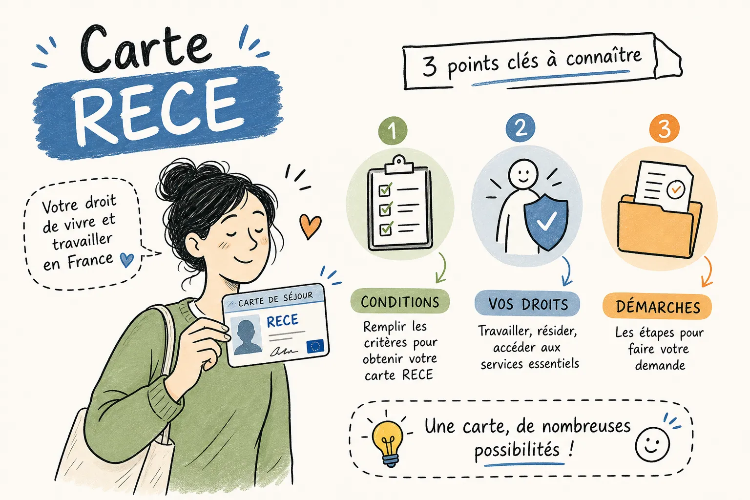 Carte RECE — votre droit de vivre et travailler en France après le diplôme